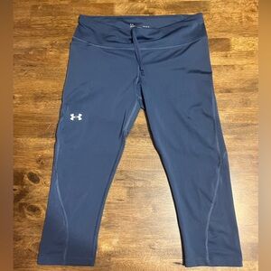 Under Armour Dark Blue Athletic Capris